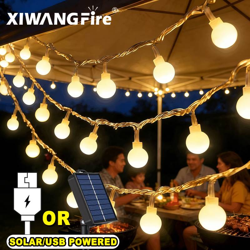 Outdoor Lighting Effects - Luci a Stringa Solari/USB/a Batteria 3-10M,