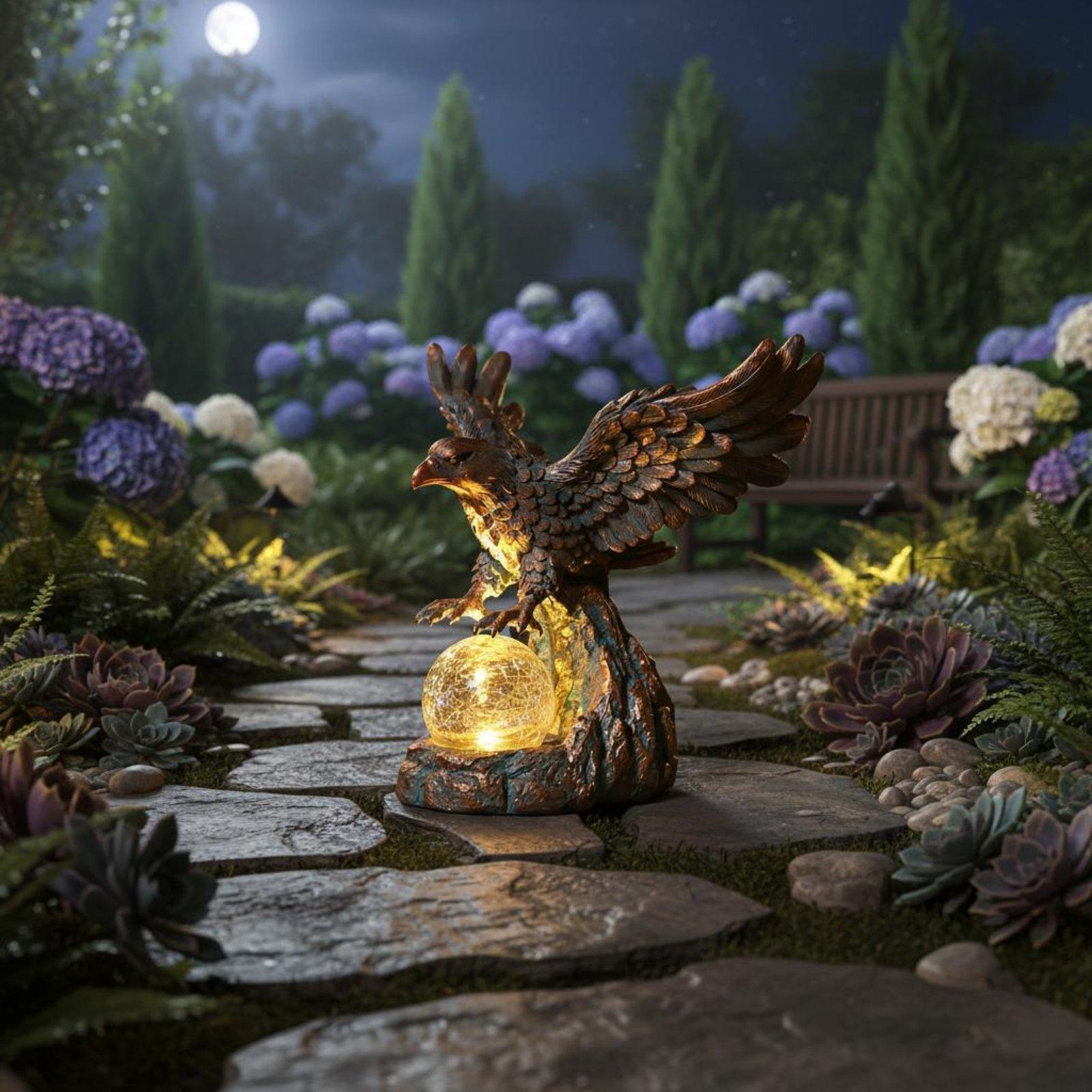 Outdoor Lighting Pathway - Lampada solare a forma di statua