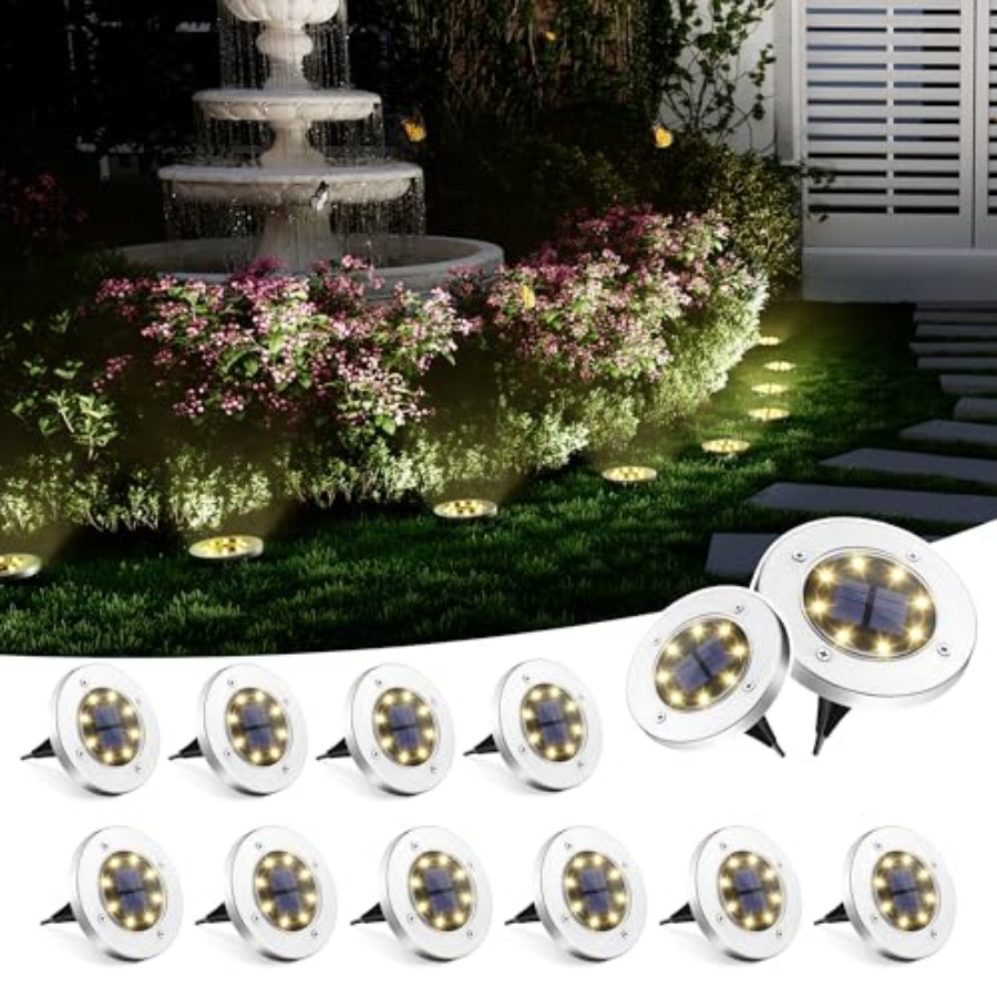 Outdoor Lighting Waterproof - Luci Solari da Giardino, Illuminazione Esterna