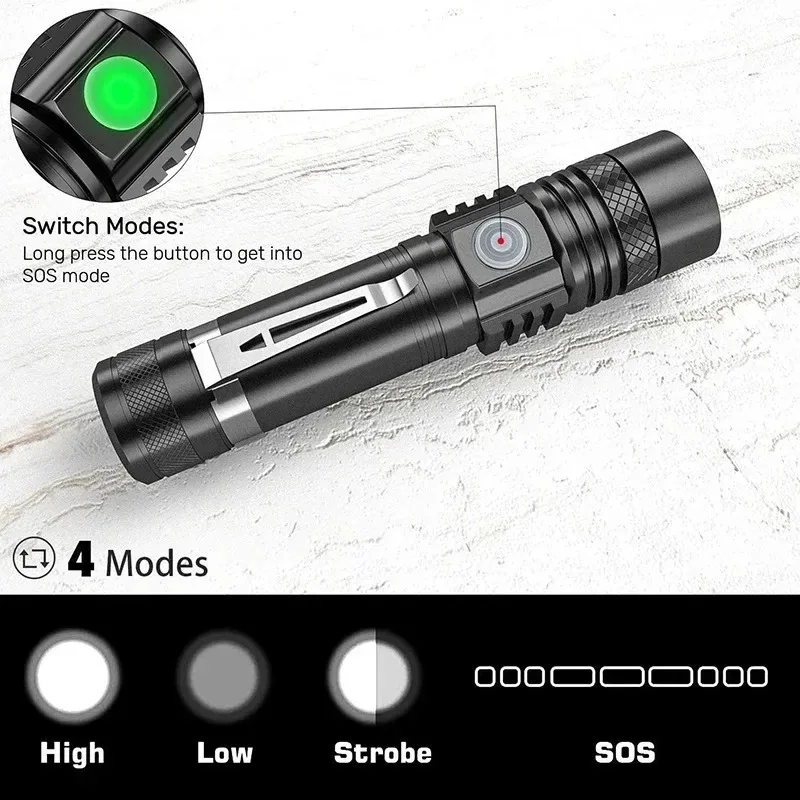 Torcia portatile ricaricabile  - Outdoor Lighting Black recensione e prezzo