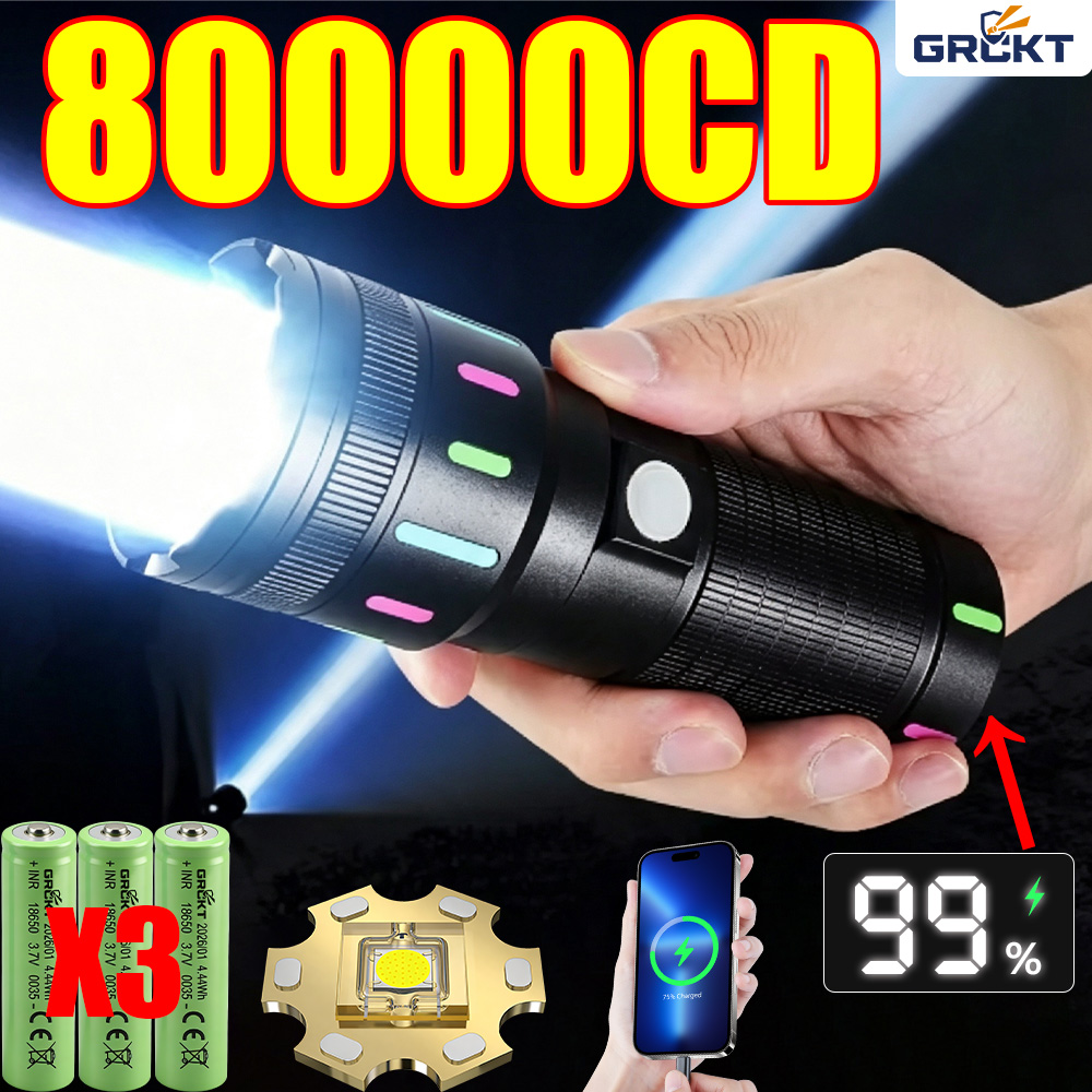 Torcia LED 80000CD, la più pot - Outdoor Lighting Black recensione e prezzo