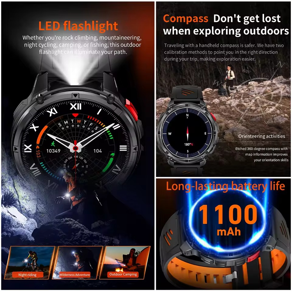 T-Rex3 Military Smartwatch da  - Outdoor Lighting Track recensione e prezzo